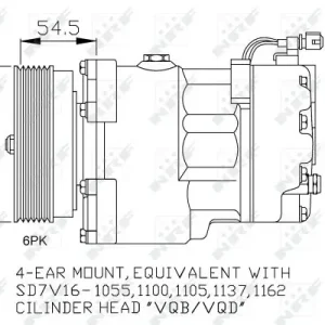 Sprężarka, klimatyzacja NRF 32033 Tani