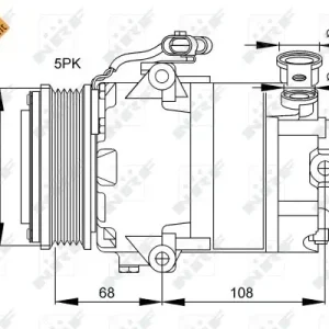 Oferta limitowana Sprężarka, klimatyzacja NRF 32082