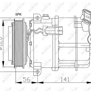 Sprężarka, klimatyzacja NRF 32117 Szybka dostawa