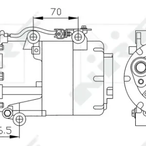 Sprężarka, klimatyzacja NRF 32250 Popularny
