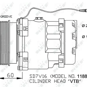 Darmowa dostawa Sprężarka, klimatyzacja NRF 32711