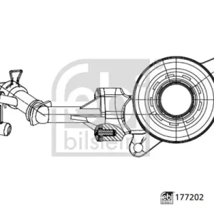 Tani Wysprzęglik centralny, sprzęgło FEBI BILSTEIN 177202