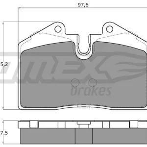 Klocki hamulcowe TOMEX BRAKES TX 18-02 Rabat