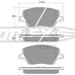 Zamów teraz Klocki hamulcowe TOMEX BRAKES TX 18-09