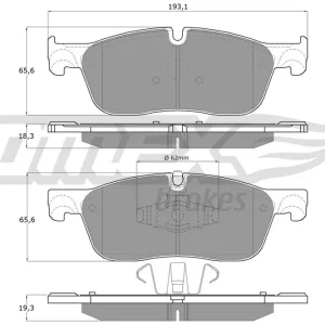 Ekspresowa dostawa Klocki hamulcowe TOMEX BRAKES TX 18-15