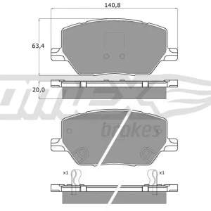 Ekspresowa dostawa Klocki hamulcowe TOMEX BRAKES TX 18-17