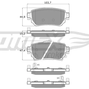 Klocki hamulcowe TOMEX BRAKES TX 18-27 Szybka dostawa