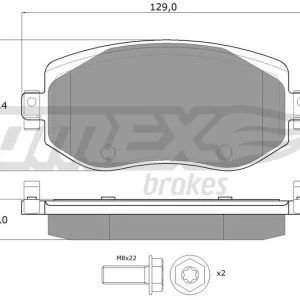 Bezpieczna płatność Klocki hamulcowe TOMEX BRAKES TX 18-33