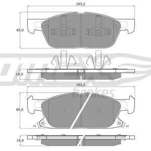 Ekspresowa dostawa Klocki hamulcowe TOMEX BRAKES TX 18-39