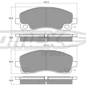Tylko dziś Klocki hamulcowe TOMEX BRAKES TX 18-42