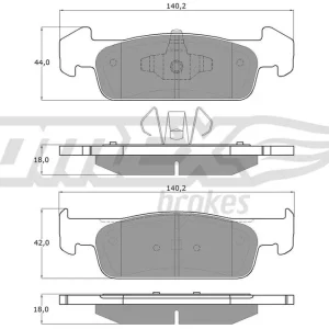 Klocki hamulcowe TOMEX BRAKES TX 18-62 Premium
