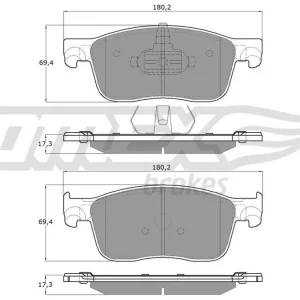 Klocki hamulcowe TOMEX BRAKES TX 18-63 Oferta limitowana