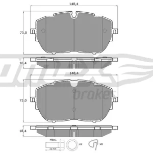 Klocki hamulcowe TOMEX BRAKES TX 18-65 Ekspresowa dostawa