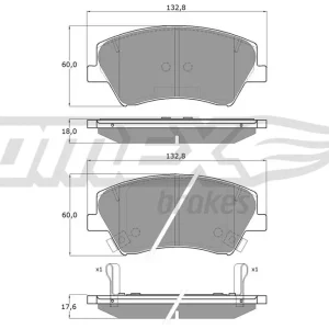 Klocki hamulcowe TOMEX BRAKES TX 18-68 Niska cena