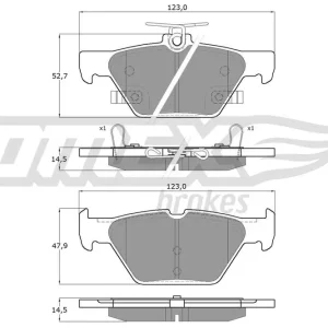 Autentyczny Klocki hamulcowe TOMEX BRAKES TX 18-71