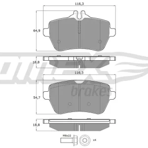 Klocki hamulcowe TOMEX BRAKES TX 18-78 Rabat