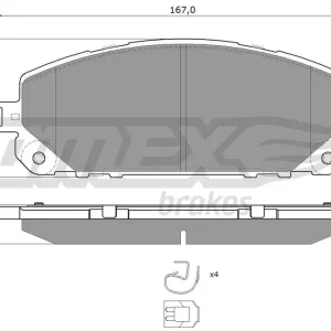 Klocki hamulcowe TOMEX BRAKES TX 18-80 Zamów teraz