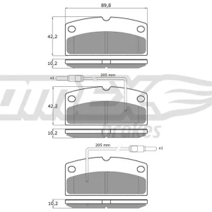 Tani Klocki hamulcowe TOMEX BRAKES TX 18-82