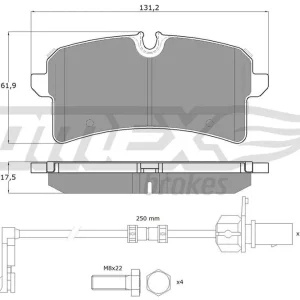 Tylko dziś Klocki hamulcowe TOMEX BRAKES TX 18-88