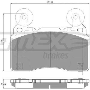 Klocki hamulcowe TOMEX BRAKES TX 18-89 Popularny