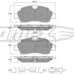 Tani Klocki hamulcowe TOMEX BRAKES TX 18-92