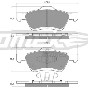 Darmowa dostawa Klocki hamulcowe TOMEX BRAKES TX 18-94