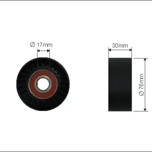 rolka kierunkowa / prowadząca, pasek klinowy zębaty CAFFARO 18-99 Niska cena