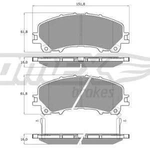 Klocki hamulcowe TOMEX BRAKES TX 18-99 Ostatnia szansa