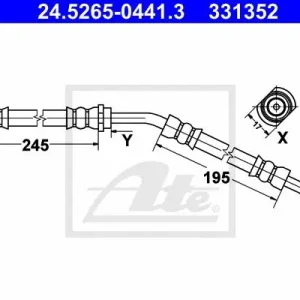 PRZEWÓD HAMULCOWY GIĘTKI TOYOTA VERSO S  10- PP Promocja