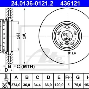 Oferta TARCZA HAMULC. BMW 7 F01,F02, F03,F04  08- LP