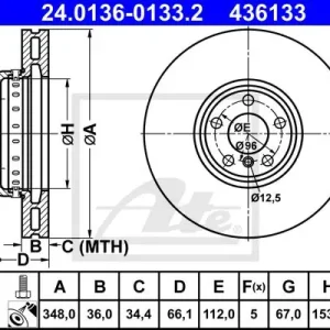 TARCZA HAMULC. BMW 7 G11,G12  15- LP Zwrot pieniędzy