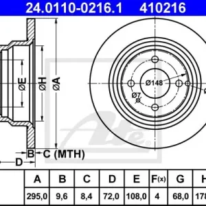 Oferta limitowana TARCZA HAMULC. VOLVO 850  91-93 TYŁ
