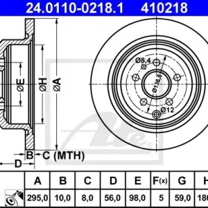 TARCZA HAMULC. FIAT ULYSSE  94-02 TYŁ Tani