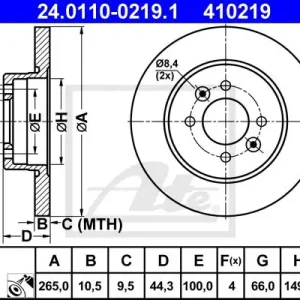 TARCZA HAMULC. RENAULT LAGUNA  93-01 TYŁ Oferta