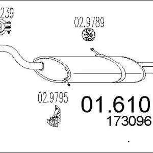 Oferta limitowana TŁUMIK KOŃCOWY C4 G.PIC. 2.0HDI