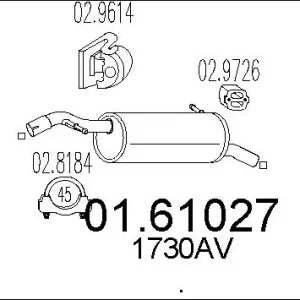 TŁUMIK KOŃCOWY 207 1.4 Zamów teraz