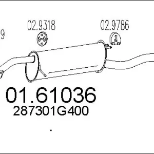 TŁUMIK KOŃCOWY RIO 1.6 16V Popularny