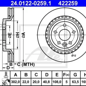 TARCZA HAMULC. VOLVO S80 II  06- TYŁ Ostatnia szansa