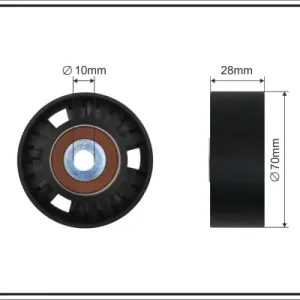 Ostatnia szansa ROLKA PASKA MICRO-V 70X10X28 SELF-COOLIN