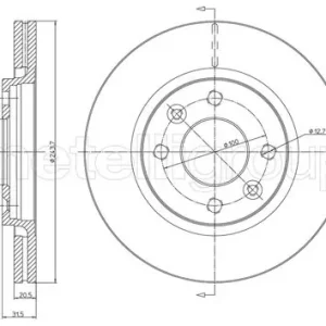 Niska cena TARCZA HAM PRZOD 244X21 V
