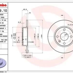 TARCZA HAMULCOWA Rabat