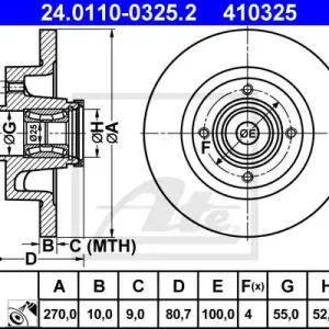 Kup teraz TARCZA HAMULC. RENAULT MEGANE II KOMBI  03- TYŁ