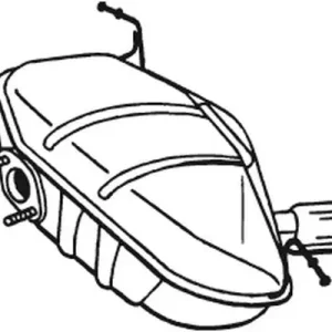 Tłumik układu wydechowego tył BMW 1 (E87) 1.6/2.0 06.04-06.11 Premium