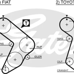 PASEK ROZRZĄDU FIAT TOYOTA (139) Oryginalny