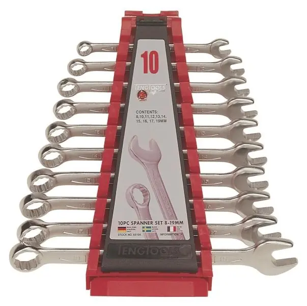 ZESTAW KLUCZY PŁASKO-OCZKOWYCH TENG TOOLS 6510A Promocja