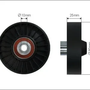 rolka kierunkowa / prowadząca, pasek klinowy zębaty CAFFARO 12-10 Tylko dziś