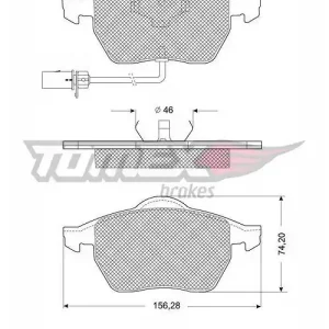 Darmowa dostawa Klocki hamulcowe TOMEX BRAKES TX 12-13