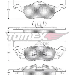 Premium Klocki hamulcowe TOMEX BRAKES TX 12-17