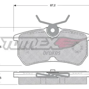 Klocki hamulcowe TOMEX BRAKES TX 12-18 Autentyczny