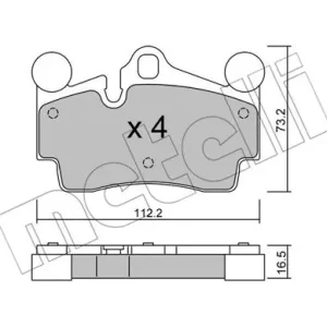 KLOCKI HAM.VW TOUAREG 05- TYL Oryginalny